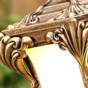 European Column Aluminum Glass Post Landscape Light