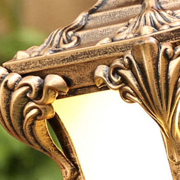 European Column Aluminum Glass Post Landscape Light