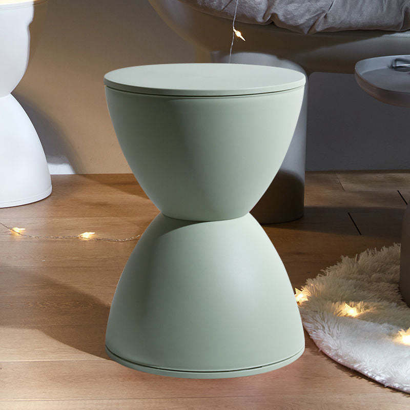 Minimalist Hourglass Low Stool