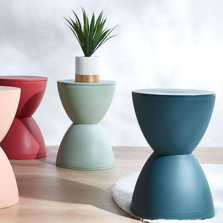 Minimalist Hourglass Low Stool