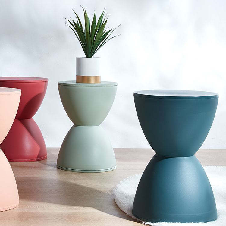 Minimalist Hourglass Low Stool