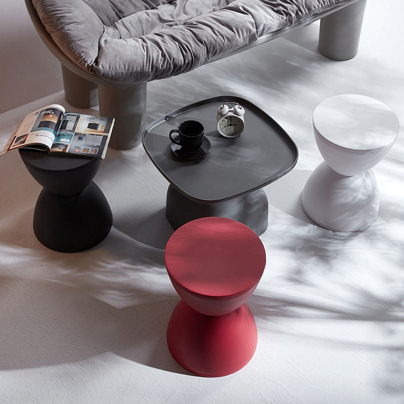 Minimalist Hourglass Low Stool
