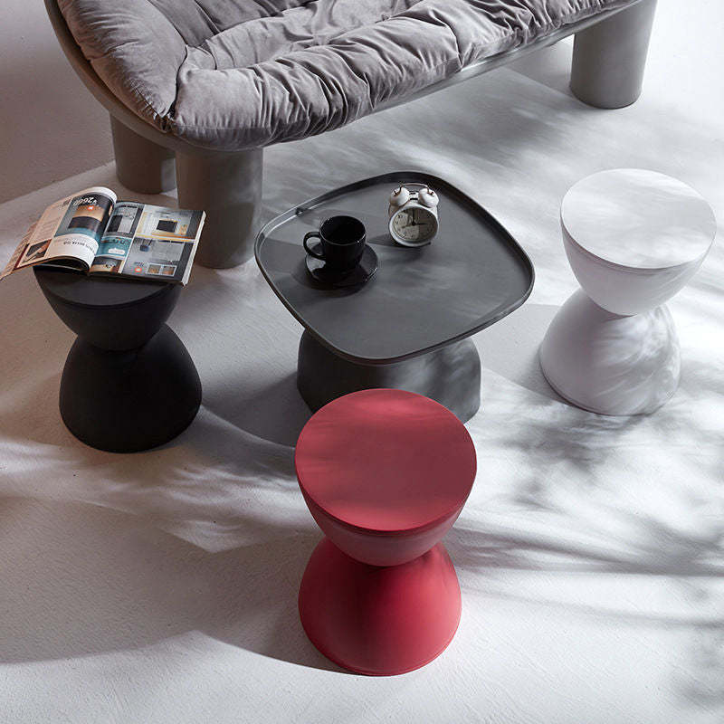 Minimalist Hourglass Low Stool