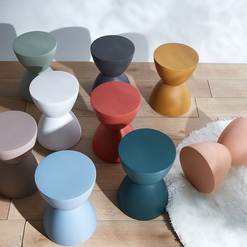 Minimalist Hourglass Low Stool