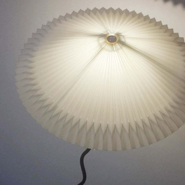 Japanese Fabric Iron Umbrella Floor Lamp