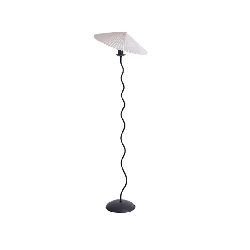 Japanese Fabric Iron Umbrella Floor Lamp