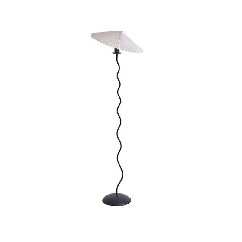 Japanese Fabric Iron Umbrella Floor Lamp