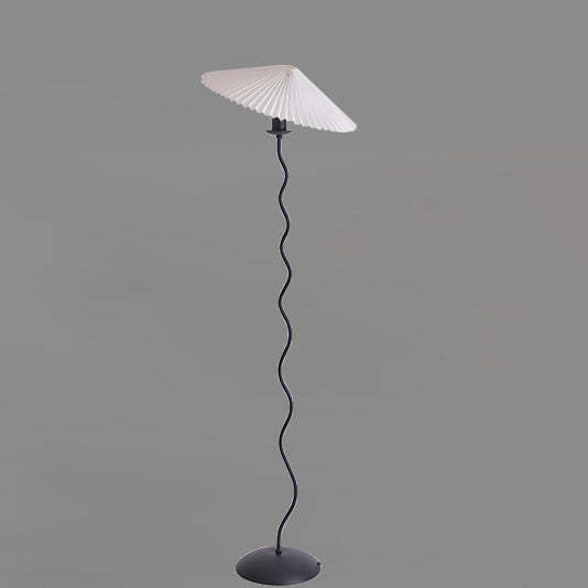 Japanese Fabric Iron Umbrella Floor Lamp