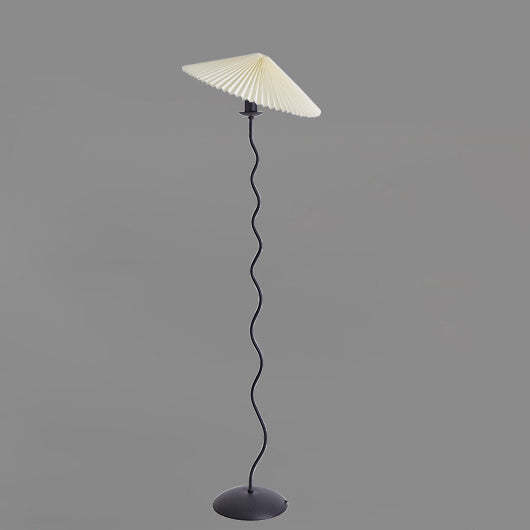 Japanese Fabric Iron Umbrella Floor Lamp