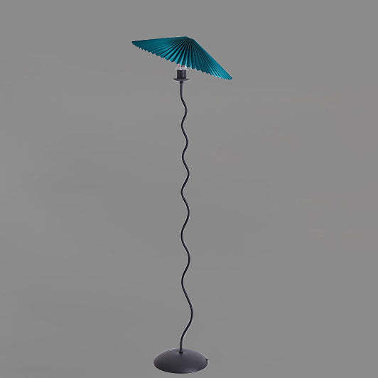 Japanese Fabric Iron Umbrella Floor Lamp