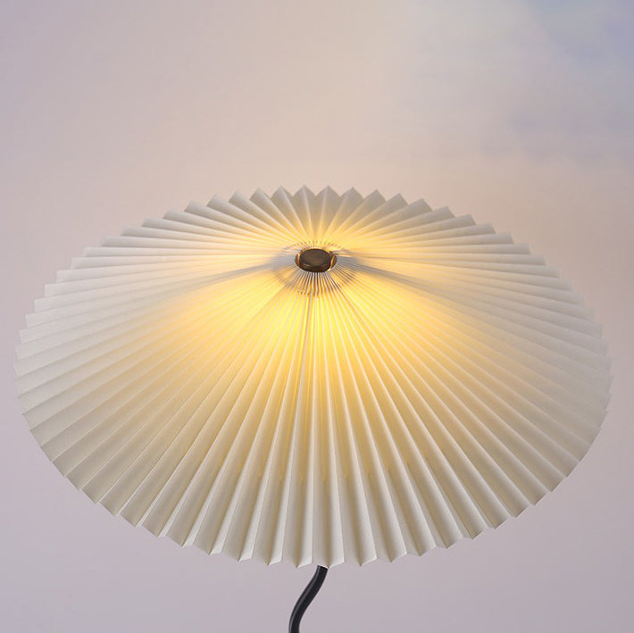 Japanese Fabric Iron Umbrella Floor Lamp
