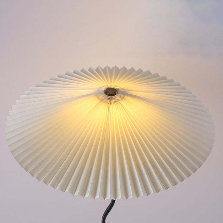 Japanese Fabric Iron Umbrella Floor Lamp
