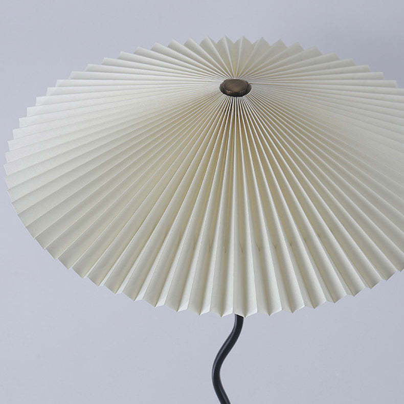 Japanese Fabric Iron Umbrella Floor Lamp