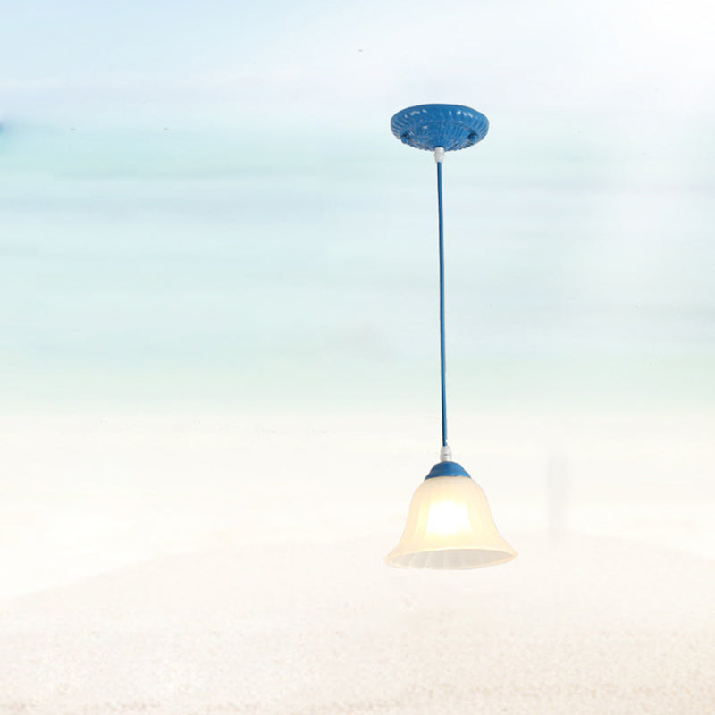 Traditional Tiffany Glass Pendant Light — White / Matte White / 220V-240V For UK/AU