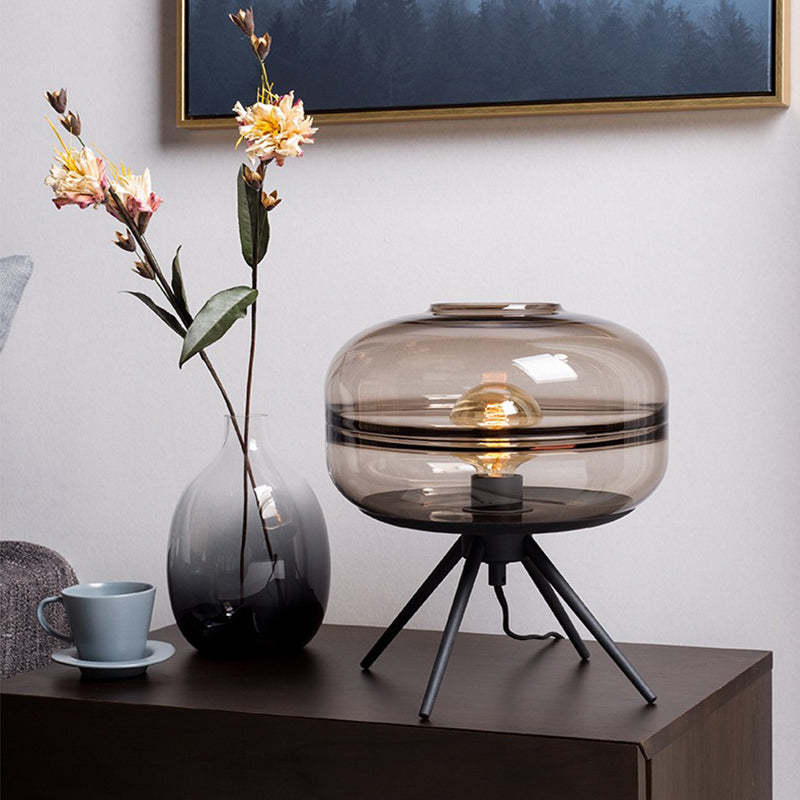 Nordic Glass Iron Table Lamp