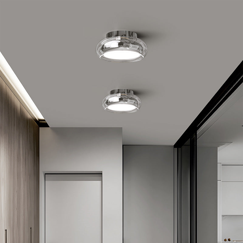 Modern Art Deco Acrylic Glass Round Ceiling Light