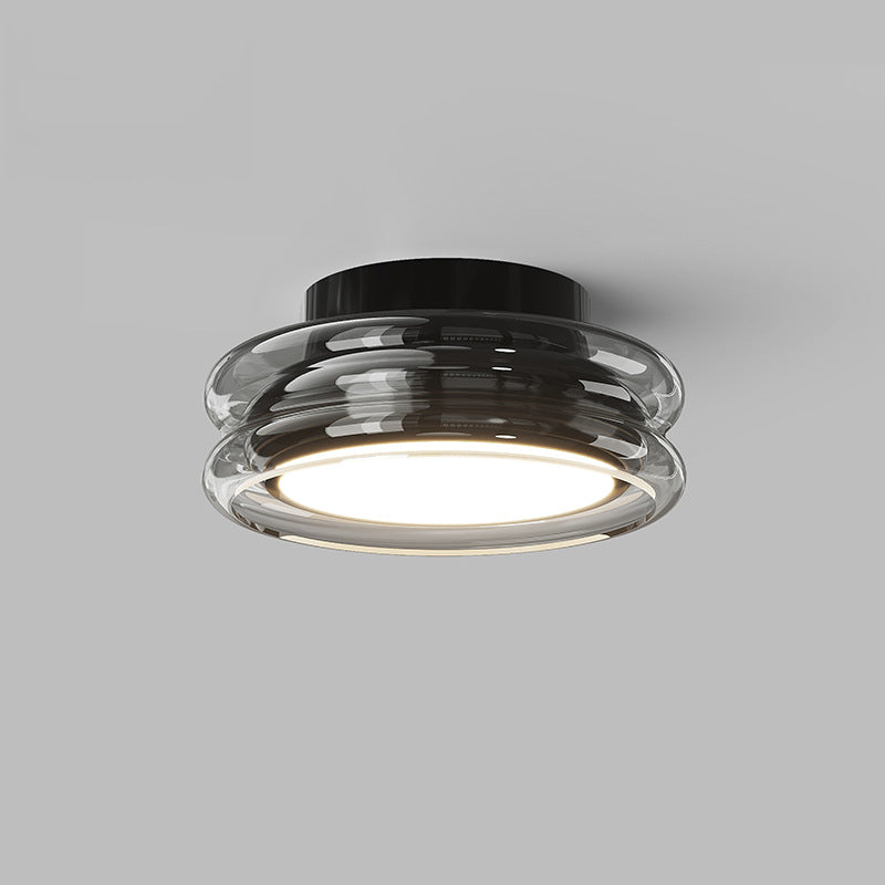 Modern Art Deco Acrylic Glass Round Ceiling Light