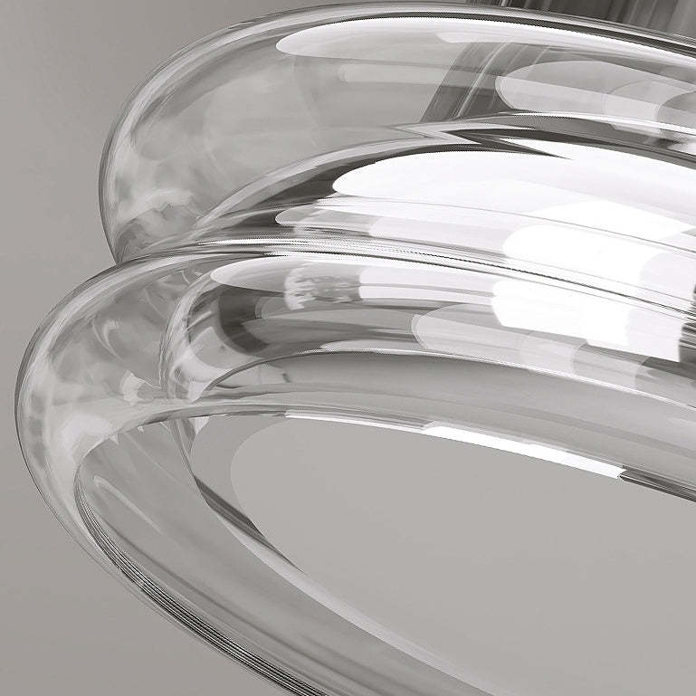 Modern Art Deco Acrylic Glass Round Ceiling Light