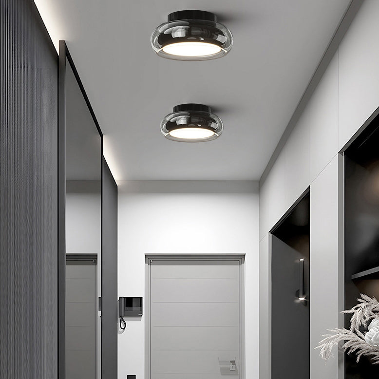 Modern Art Deco Acrylic Glass Round Ceiling Light