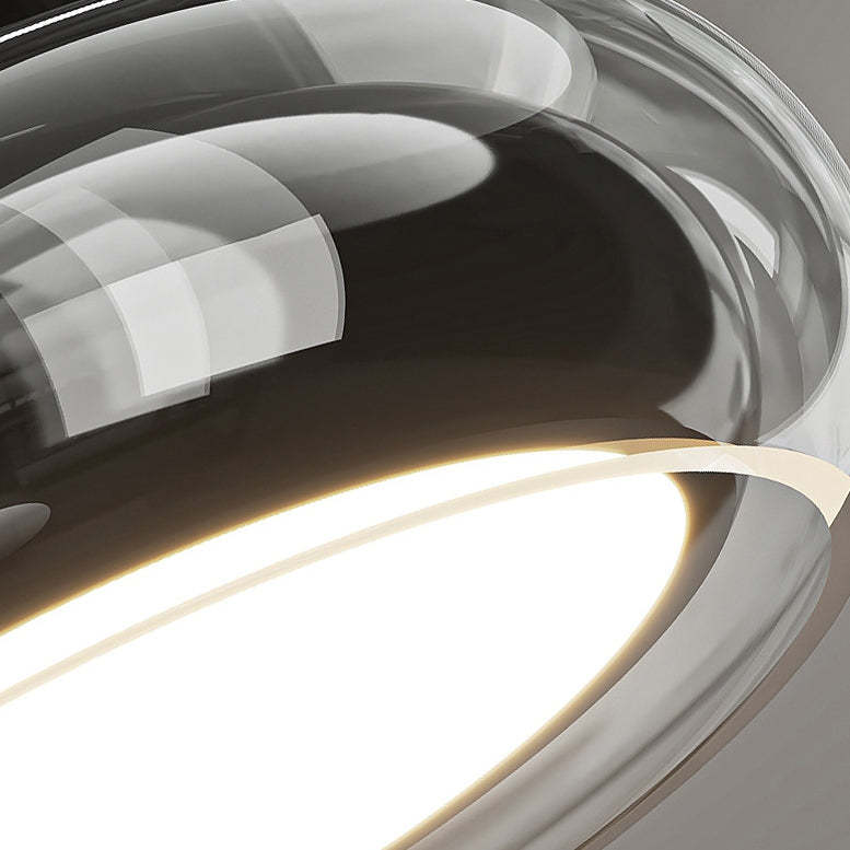Modern Art Deco Acrylic Glass Round Ceiling Light