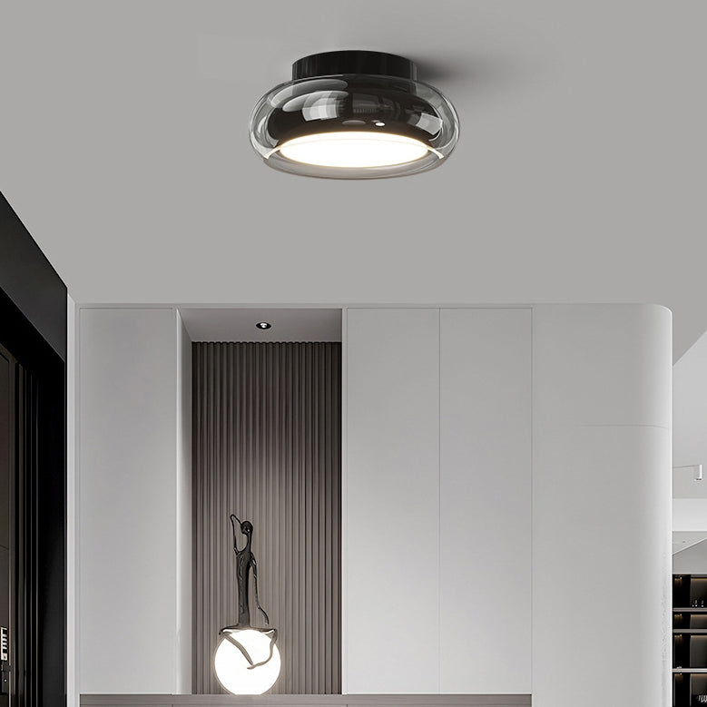 Modern Art Deco Acrylic Glass Round Ceiling Light