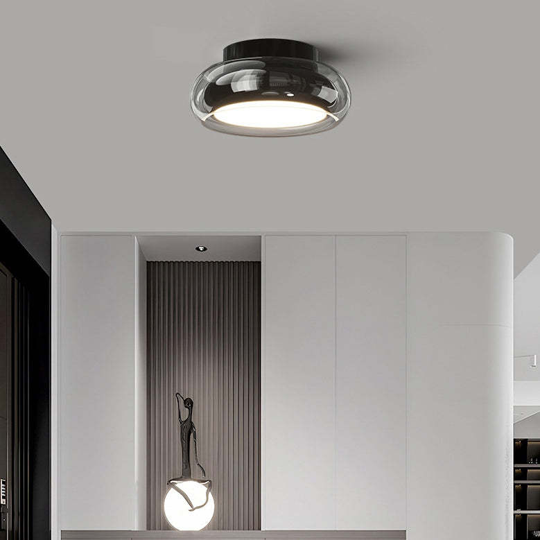 Modern Art Deco Acrylic Glass Round Ceiling Light