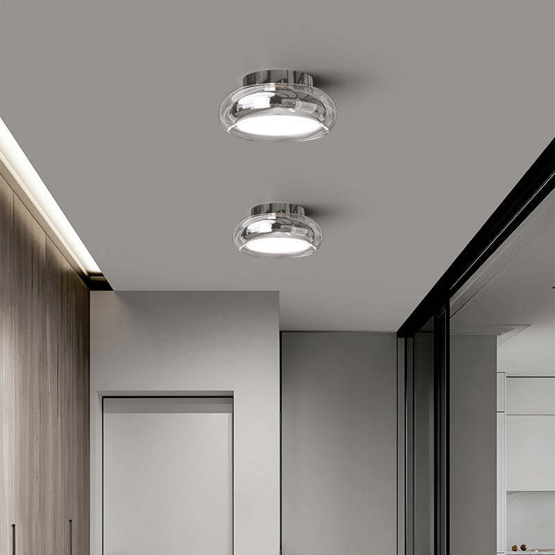 Modern Art Deco Acrylic Glass Round Ceiling Light