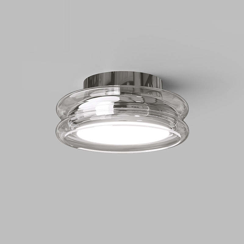 Modern Art Deco Acrylic Glass Round Ceiling Light