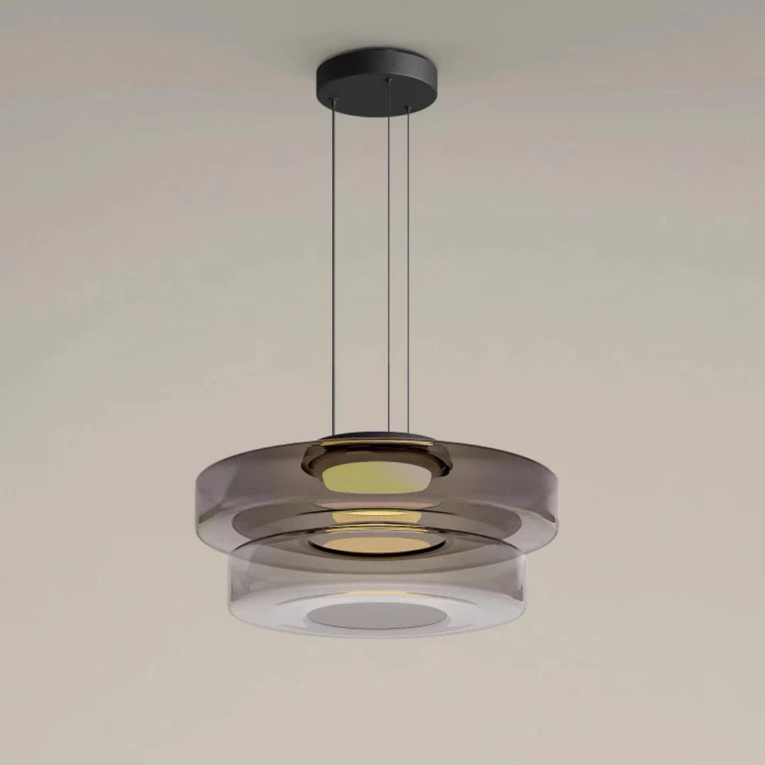 Nordic Transparent Iron Glass LED Pendant