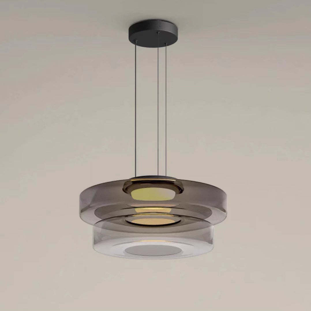 Nordic Transparent Iron Glass LED Pendant