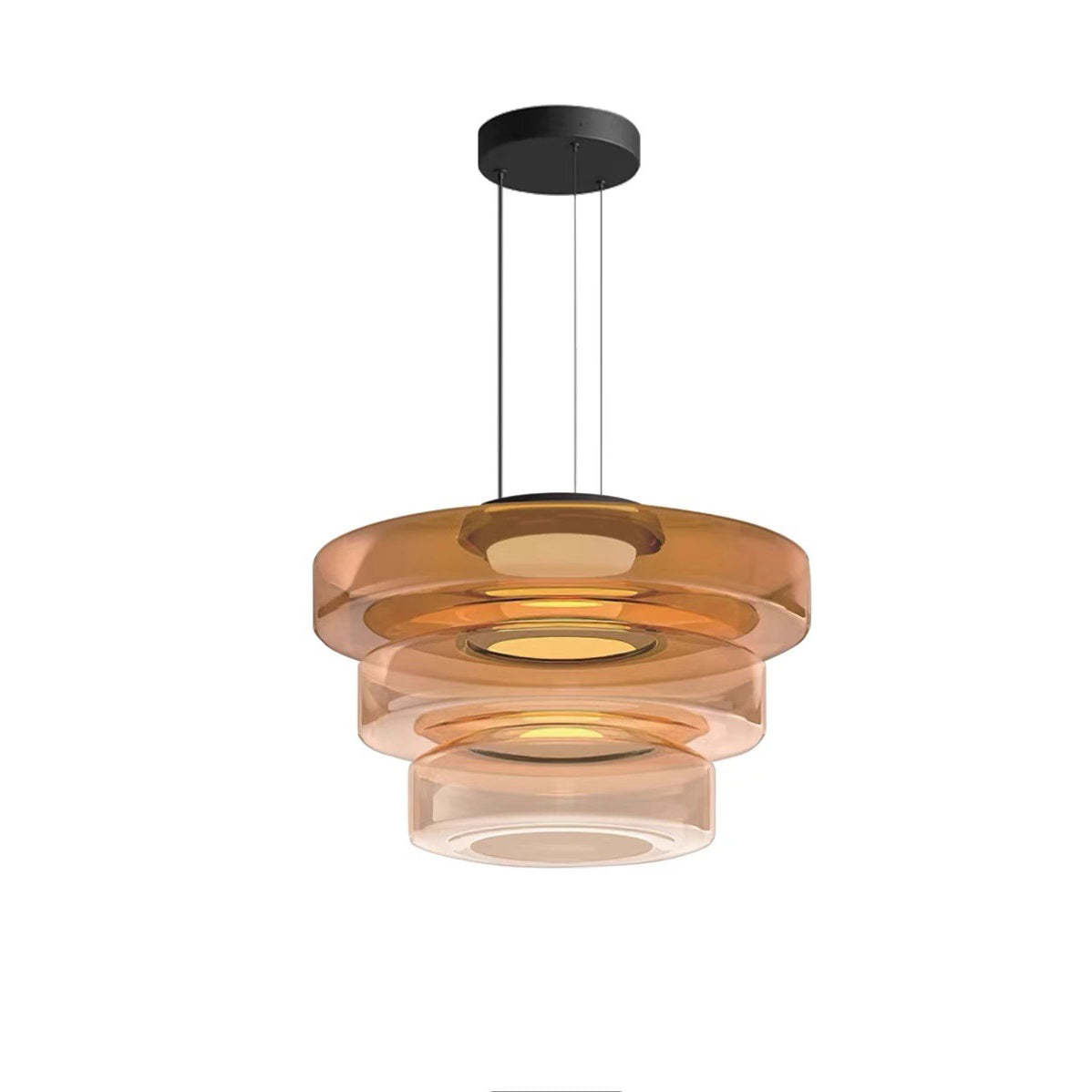 Nordic Transparent Iron Glass LED Pendant