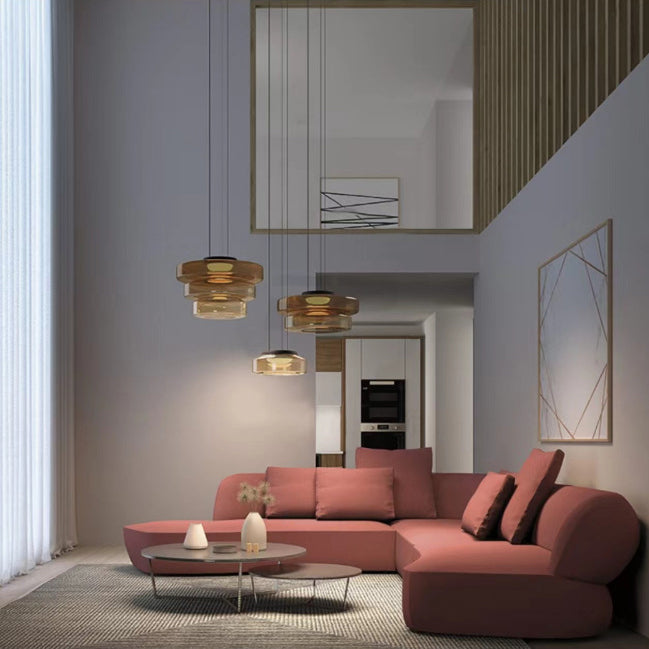 Nordic Transparent Iron Glass LED Pendant