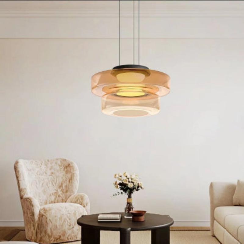 Nordic Transparent Iron Glass LED Pendant
