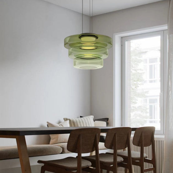 Nordic Transparent Iron Glass LED Pendant