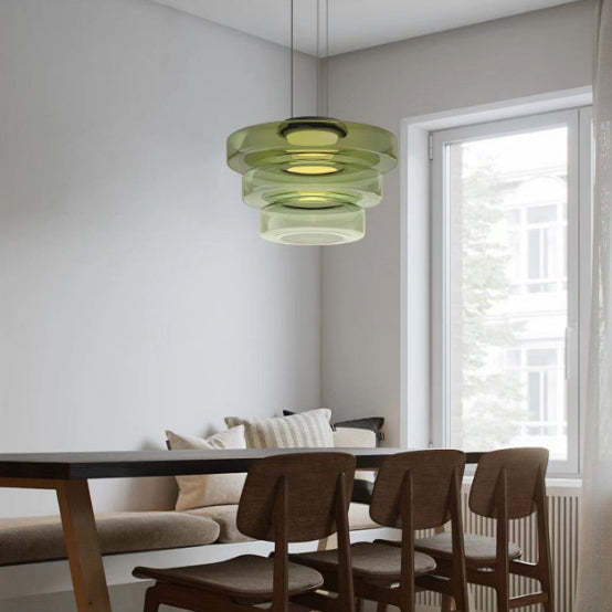 Nordic Transparent Iron Glass LED Pendant