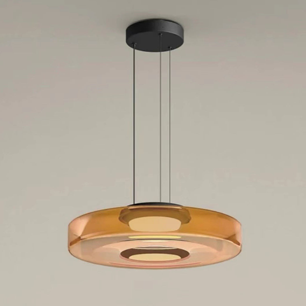 Nordic Transparent Iron Glass LED Pendant