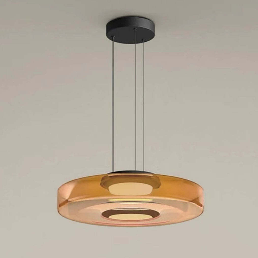 Nordic Transparent Iron Glass LED Pendant