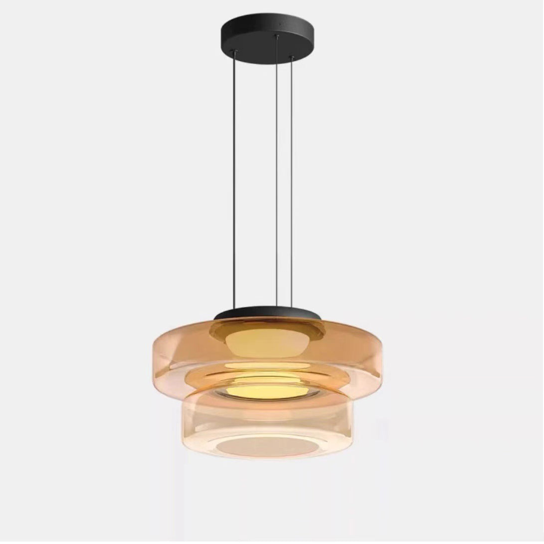Nordic Transparent Iron Glass LED Pendant