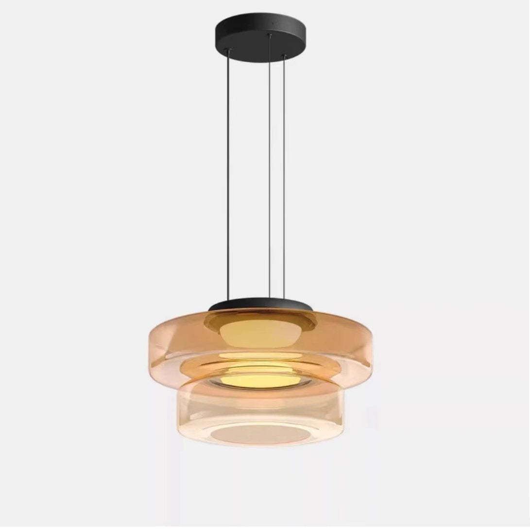 Nordic Transparent Iron Glass LED Pendant