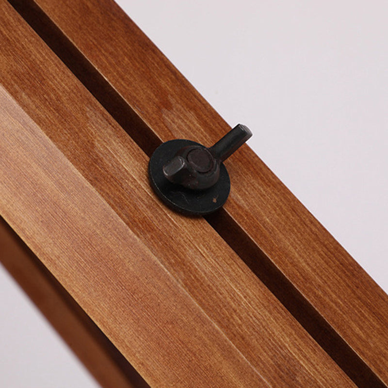 Contemporary Camera Iron Wood Floor Lamp