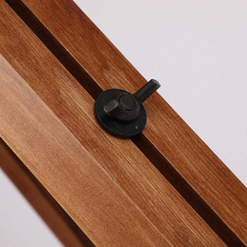 Contemporary Camera Iron Wood Floor Lamp