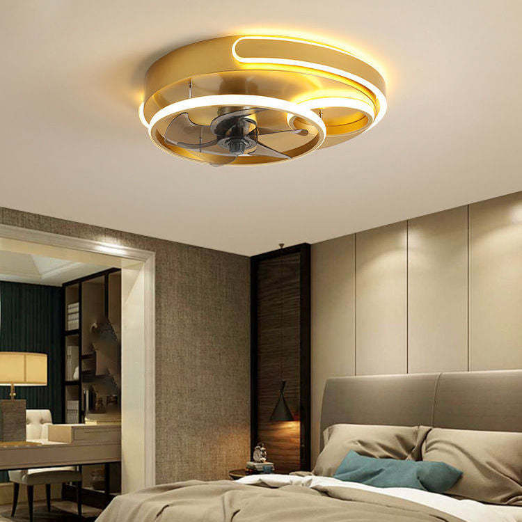 Nordic Five Blades Aluminum Flush Mount