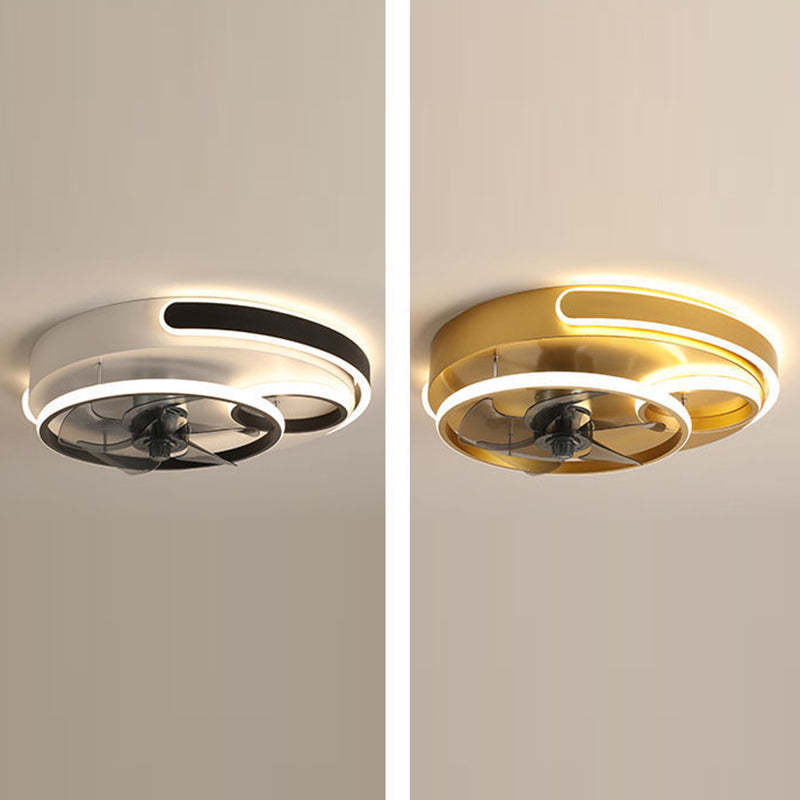Nordic Five Blades Aluminum Flush Mount