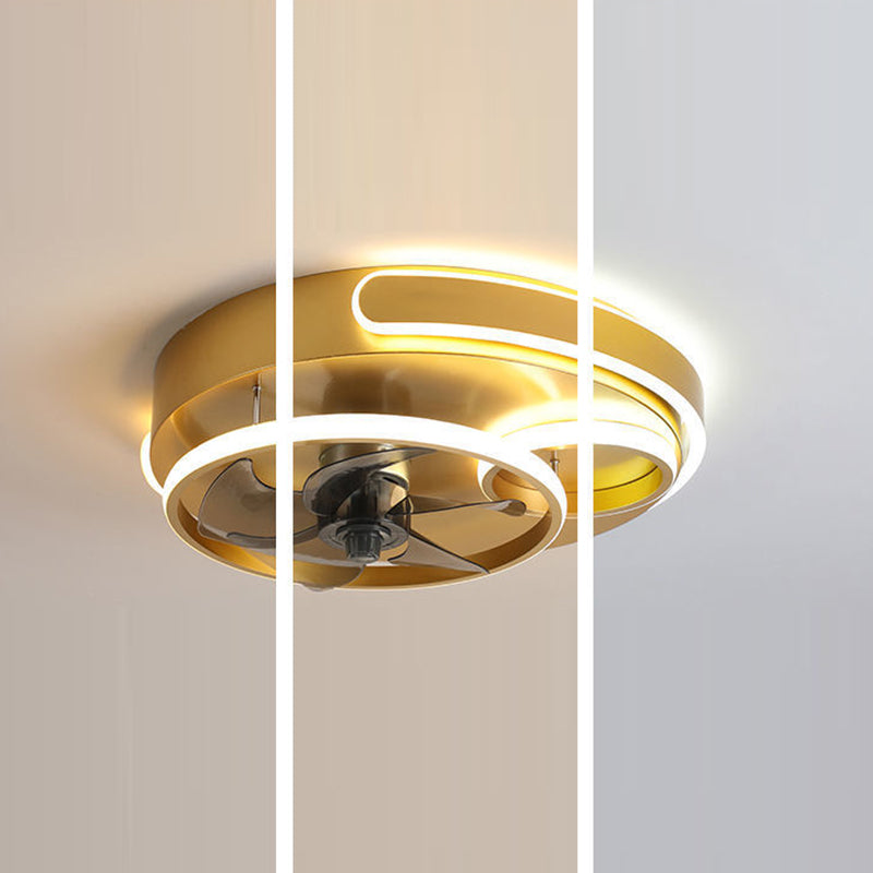 Nordic Five Blades Aluminum Flush Mount