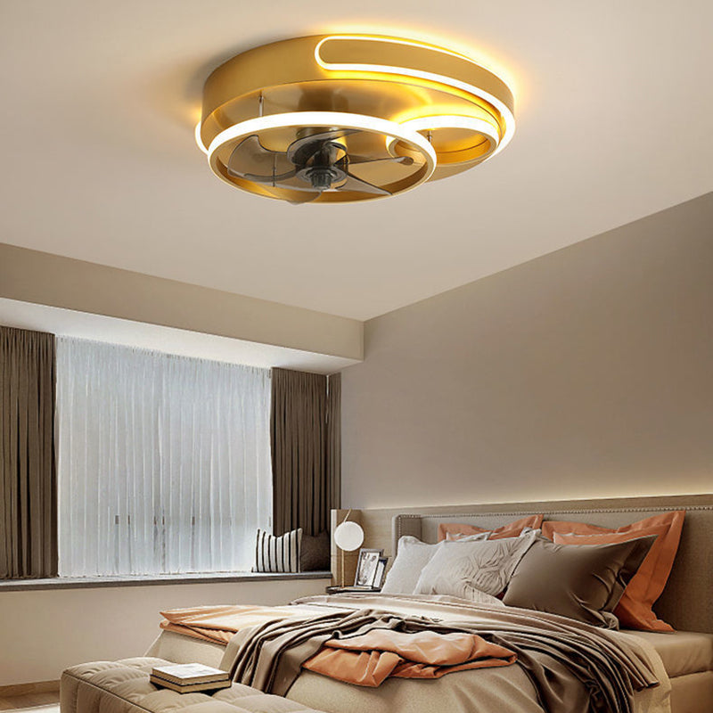 Nordic Five Blades Aluminum Flush Mount