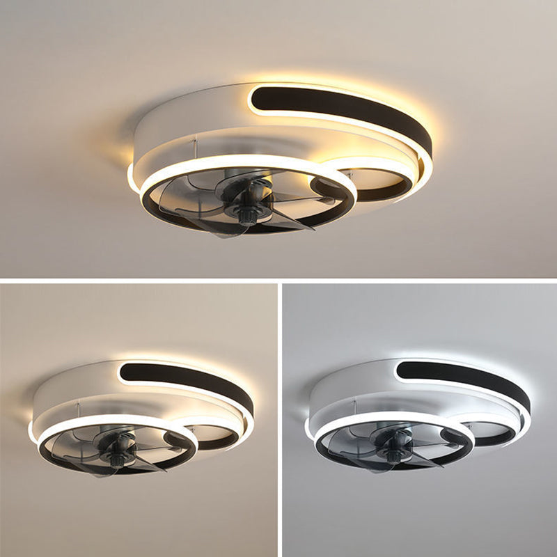 Nordic Five Blades Aluminum Flush Mount