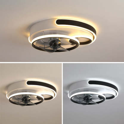 Nordic Five Blades Aluminum Flush Mount