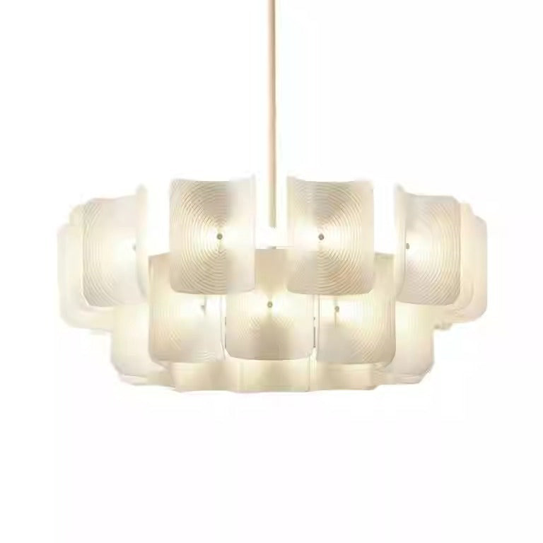 Japanese Dome Aluminum Acrylic LED Chandelier
