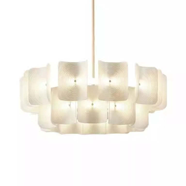 Japanese Dome Aluminum Acrylic LED Chandelier
