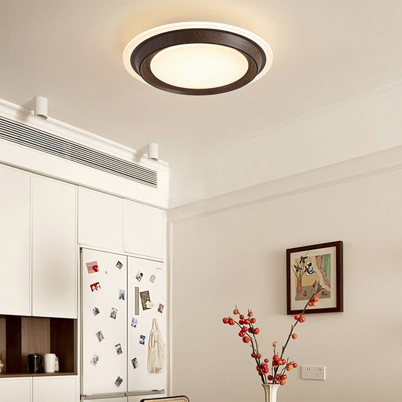 Modern Art Deco Mount Ceiling Fan Light